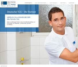 Screenshot der Deutsche TGS Website