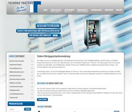 Screenshot der Tresor Tschoeke Website